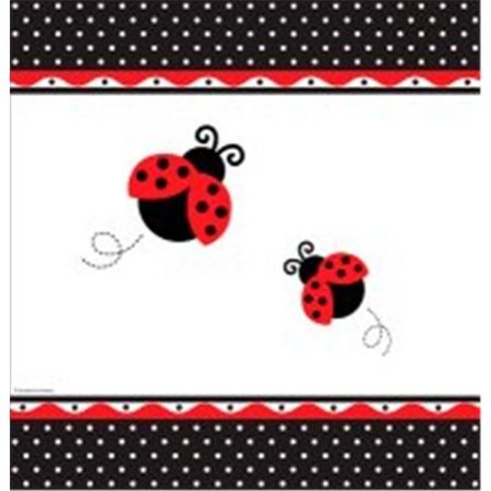OMG Ladybug Fancy - Tablecover; Plastic; Border Print - Case of 6 OM309315